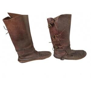 Canada Native American Moccasins 1940s Buffalo Aged US 8 [COPY]